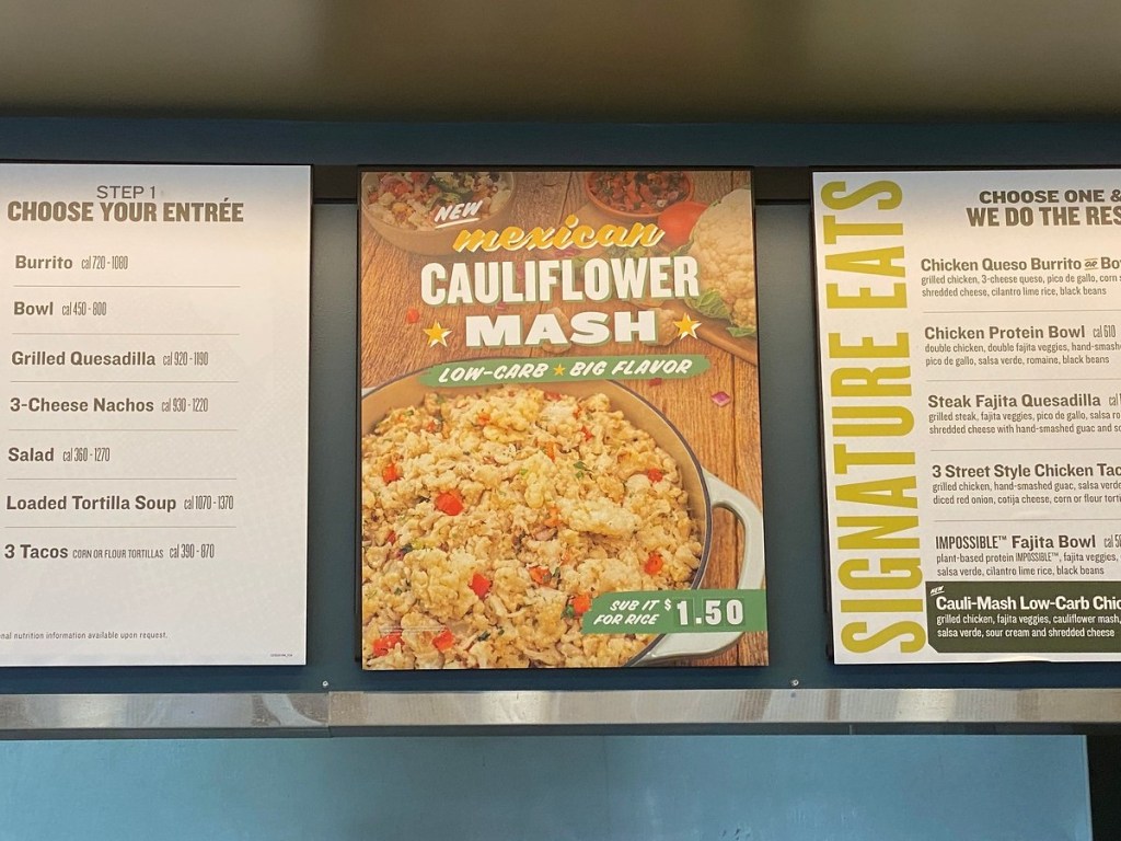 QDOBA menu