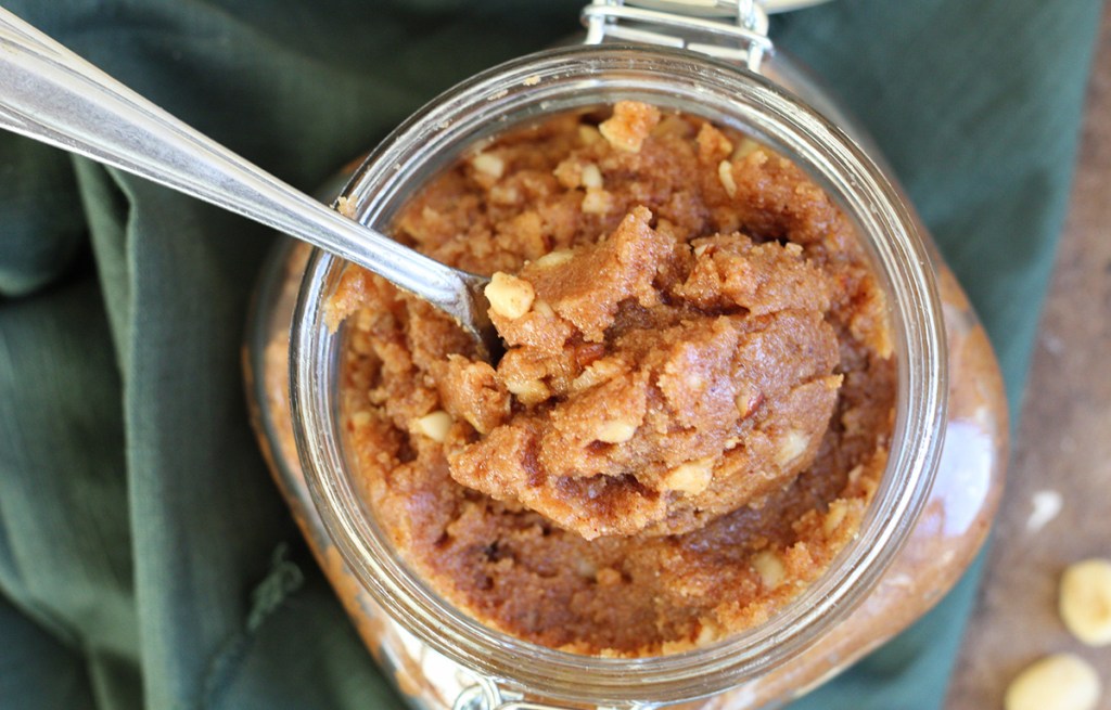 keto peanut butter edible cookie dough in jar