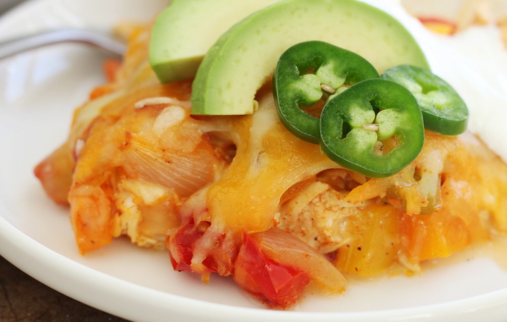 plate of keto chicken casserole