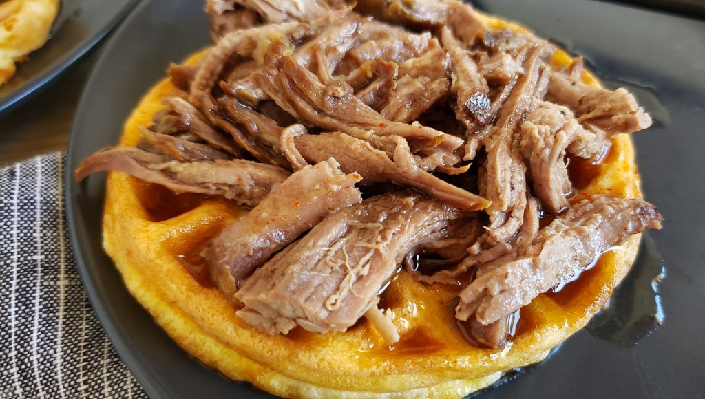 Cheddar Brisket Chaffle