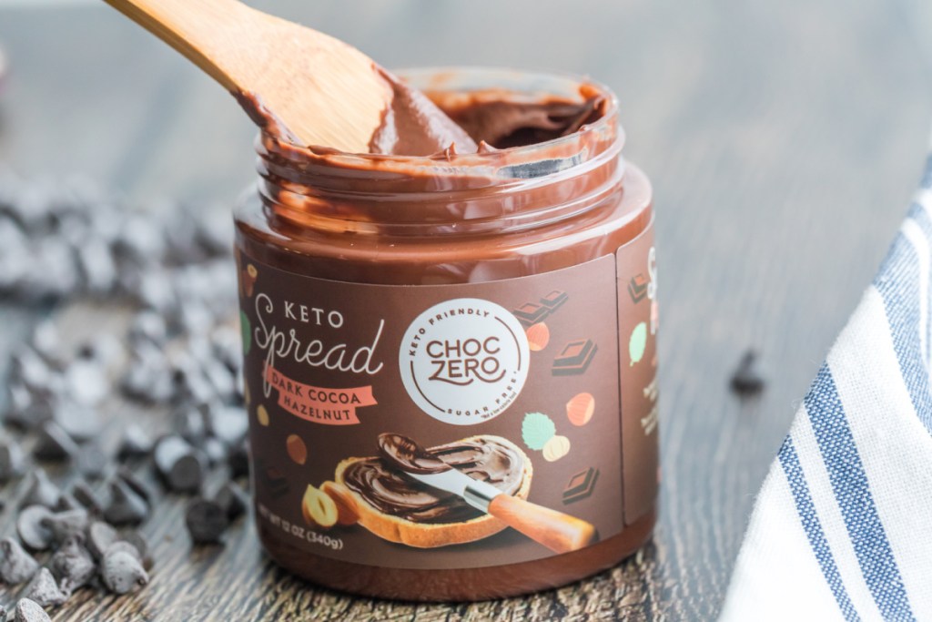 choczero dark cocoa hazelnut spread keto Nutella 