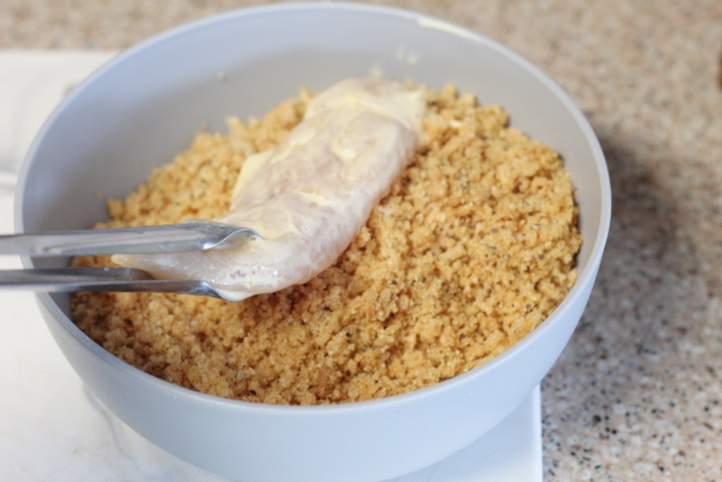 crushed pork rinds in a bowl