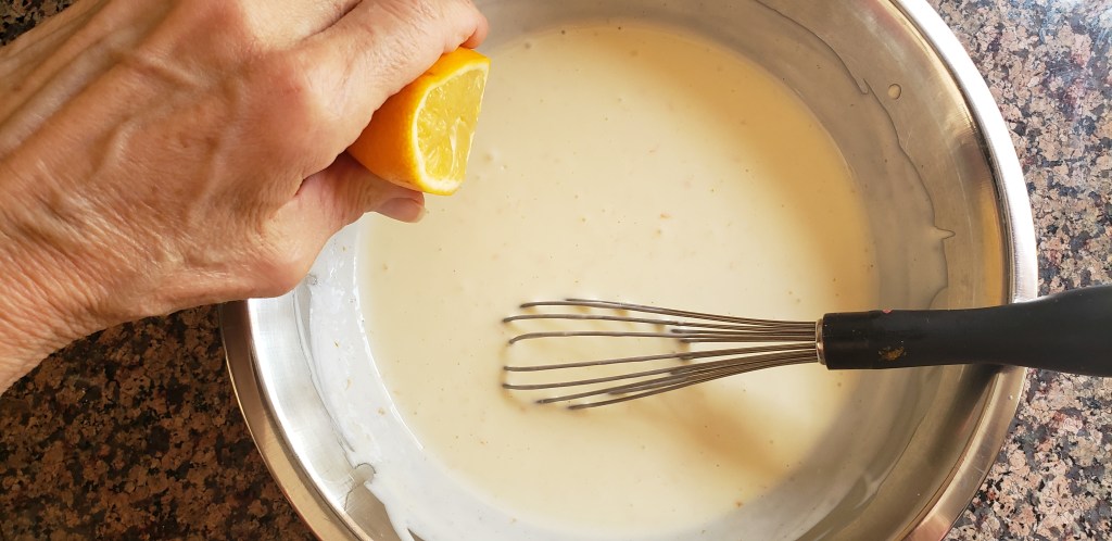 keto orange creamsicle cheesecake batter