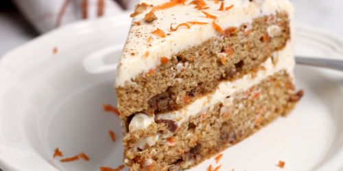 Keto Carrot Cake with Cream Cheese Frosting