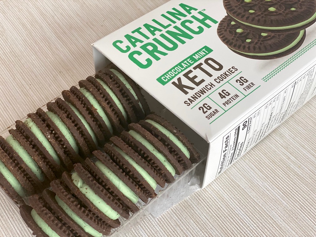 Catalina Crunch keto chocolate mint cookies