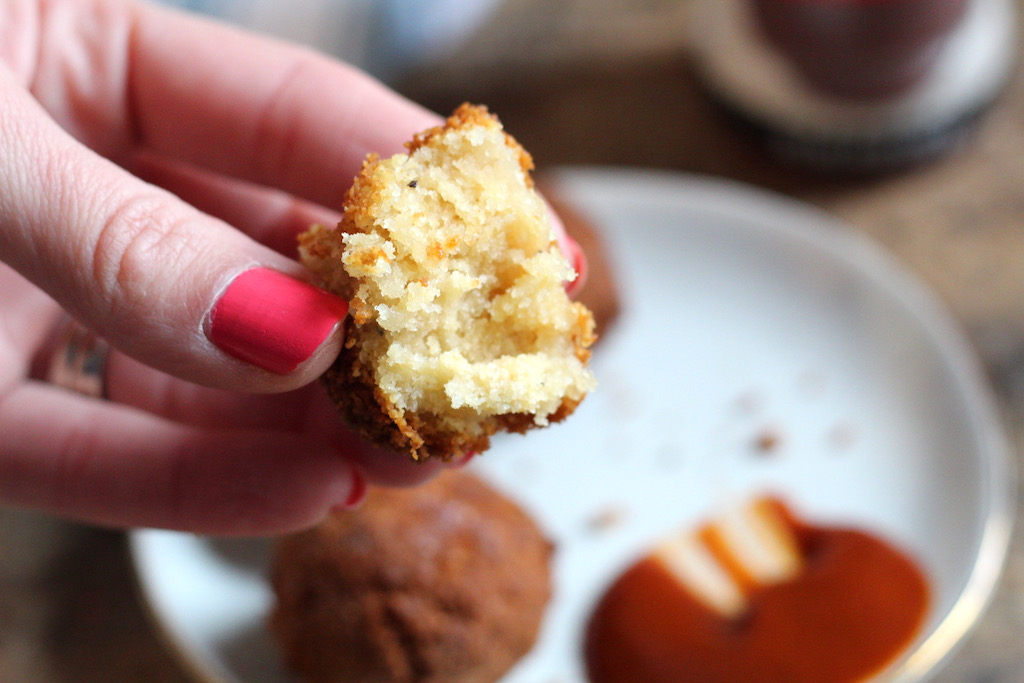 holding keto hush puppy 