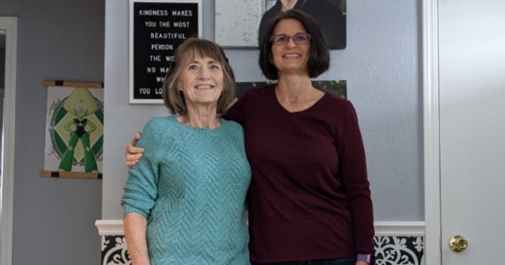 mother and daughter together celebrating keto success