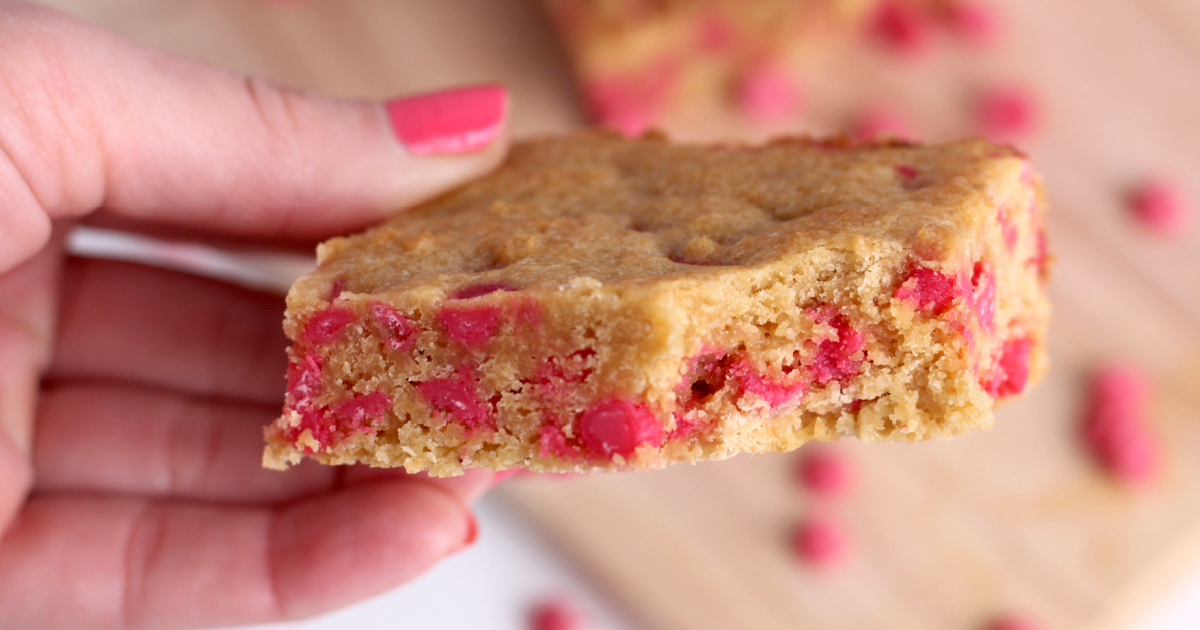 Keto Strawberry Blondies (Just 3g Net Carbs) Exclusive Hip2Keto Recipe