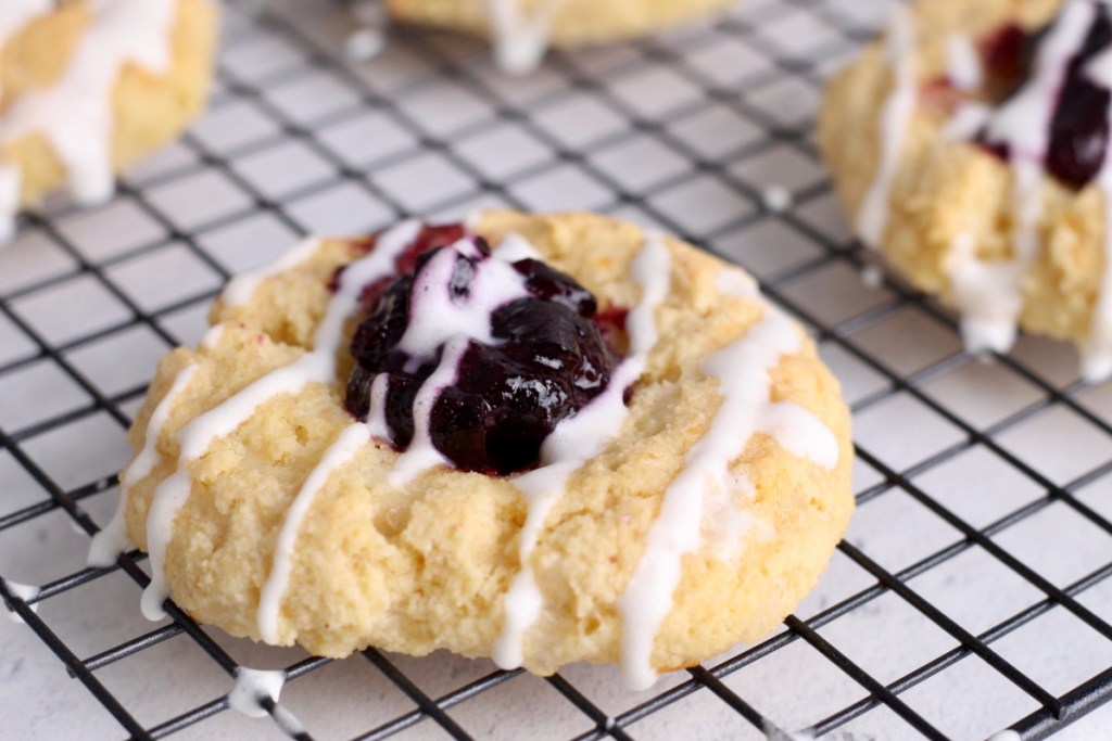 keto cherry thumbprint danish