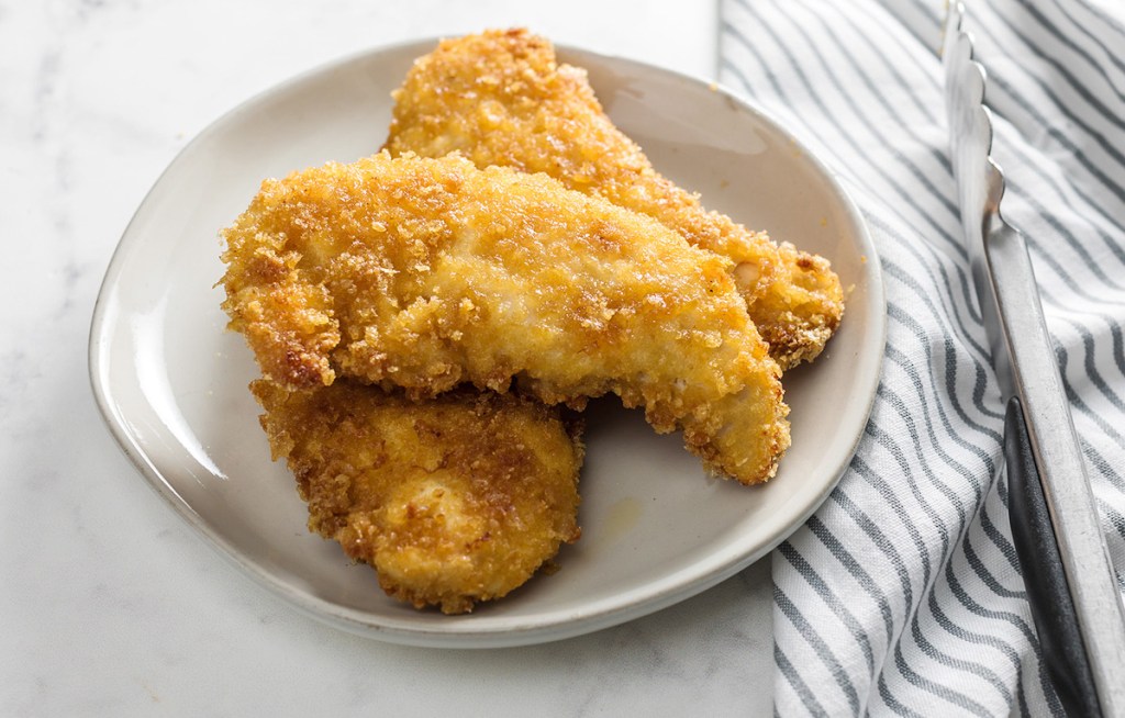 keto chicken tenders on a plate
