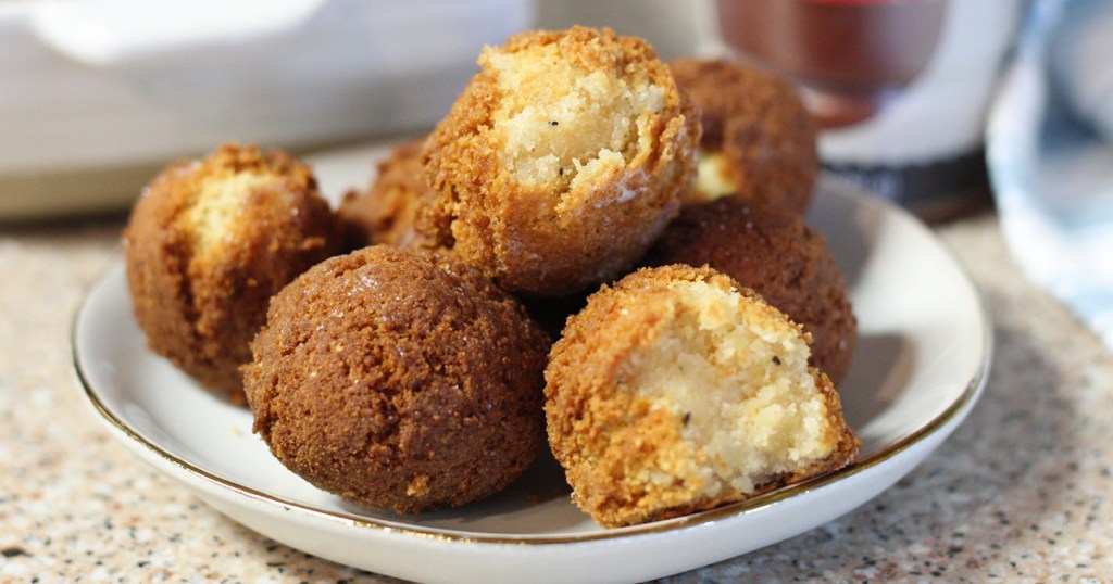 keto hushpuppies on plate