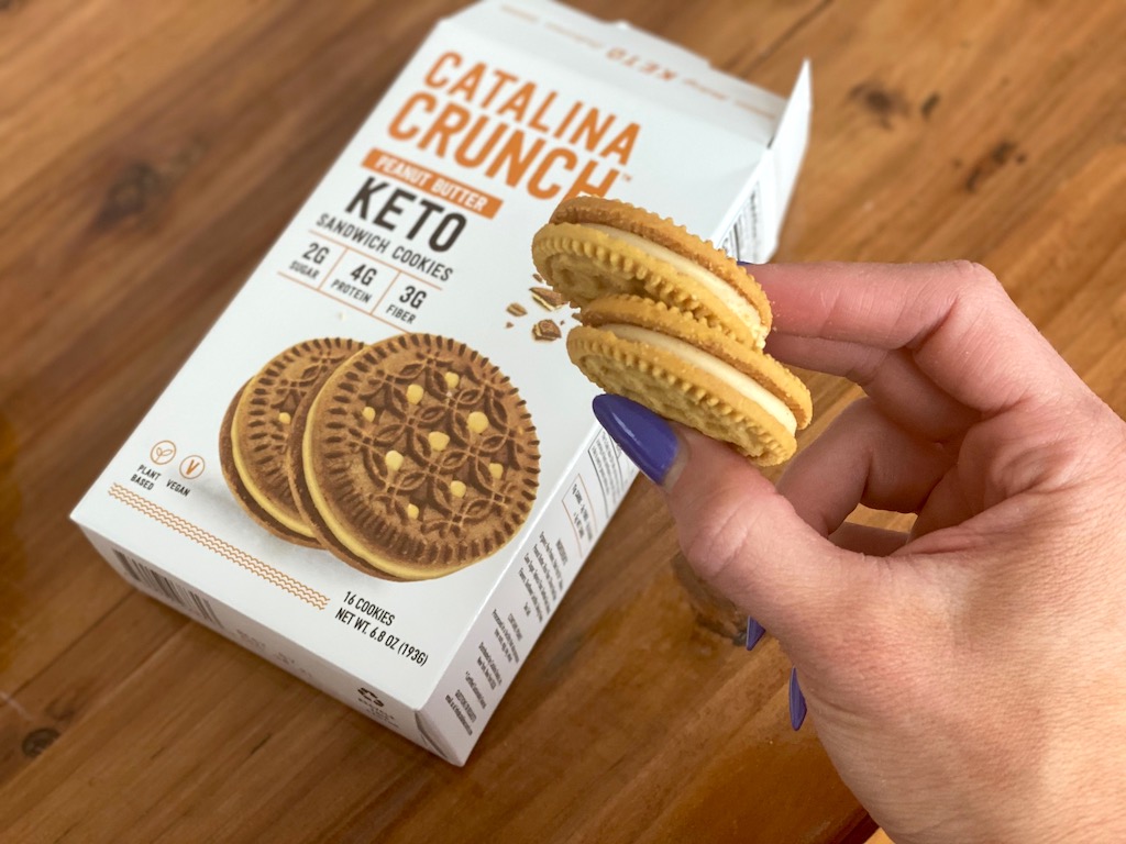 Catalina Crunch peanut butter keto cookies 