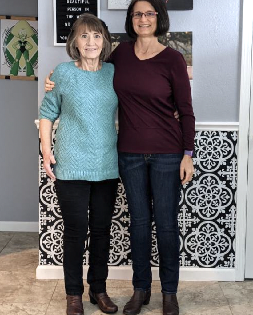 mother & daughter smiling 