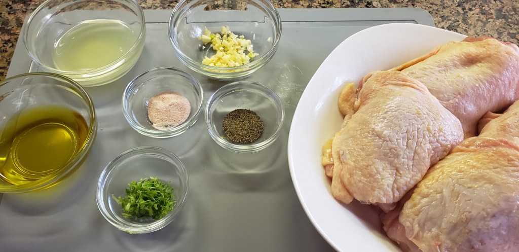 ingredients for cilantro lime chicken