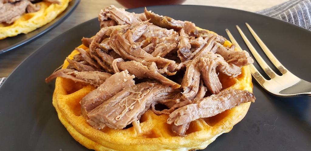 Keto BBQ Brisket Chaffle