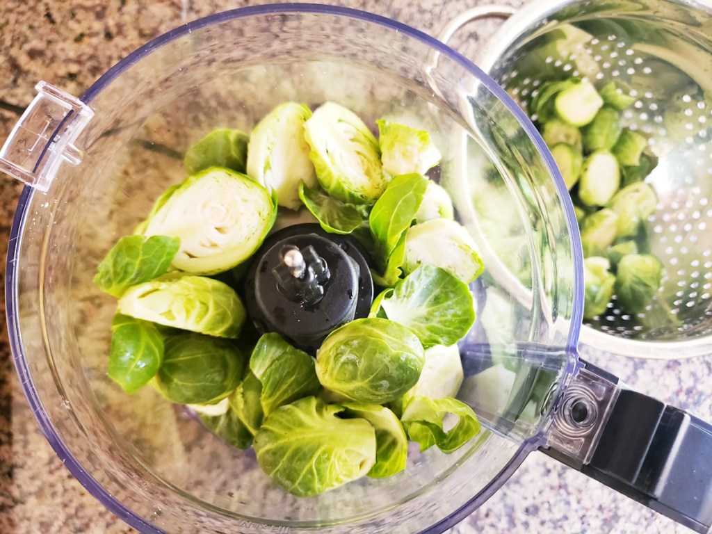 brussels sprouts in food processor