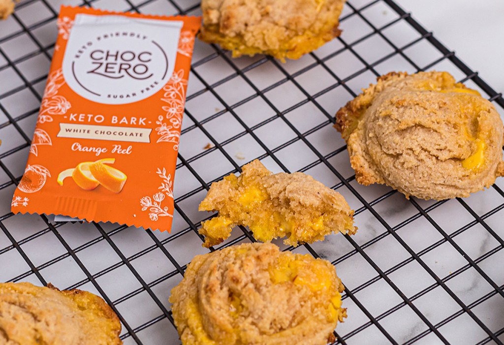 Keto White Chocolate Orange Cookies