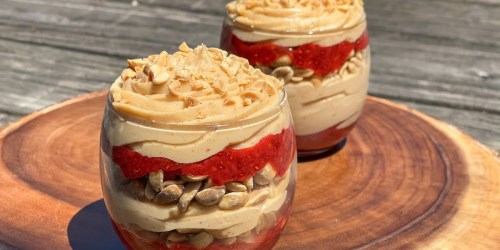 PB&J Parfait with Whipped Salted Peanut Butter Mousse: The Best Nostalgic Keto Treat!