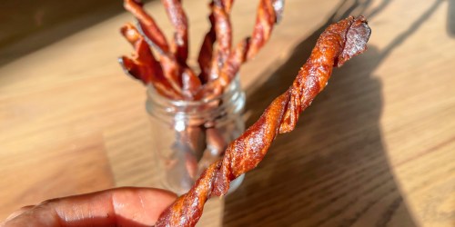 Twisted Maple Candied Bacon Keto-Style!
