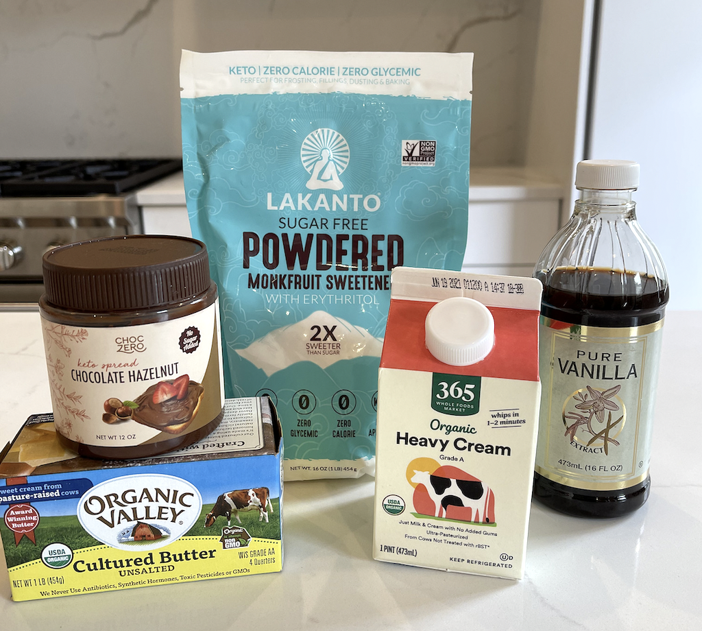 ingredients for keto chocolate cake 