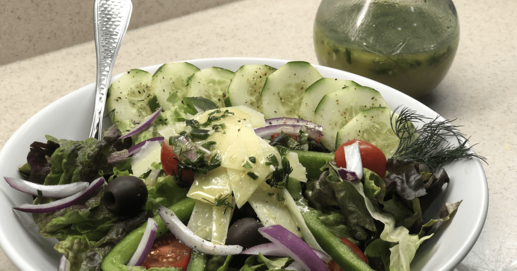 salad with pickle juice salad dressing