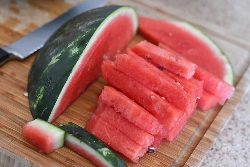 cut watermelon