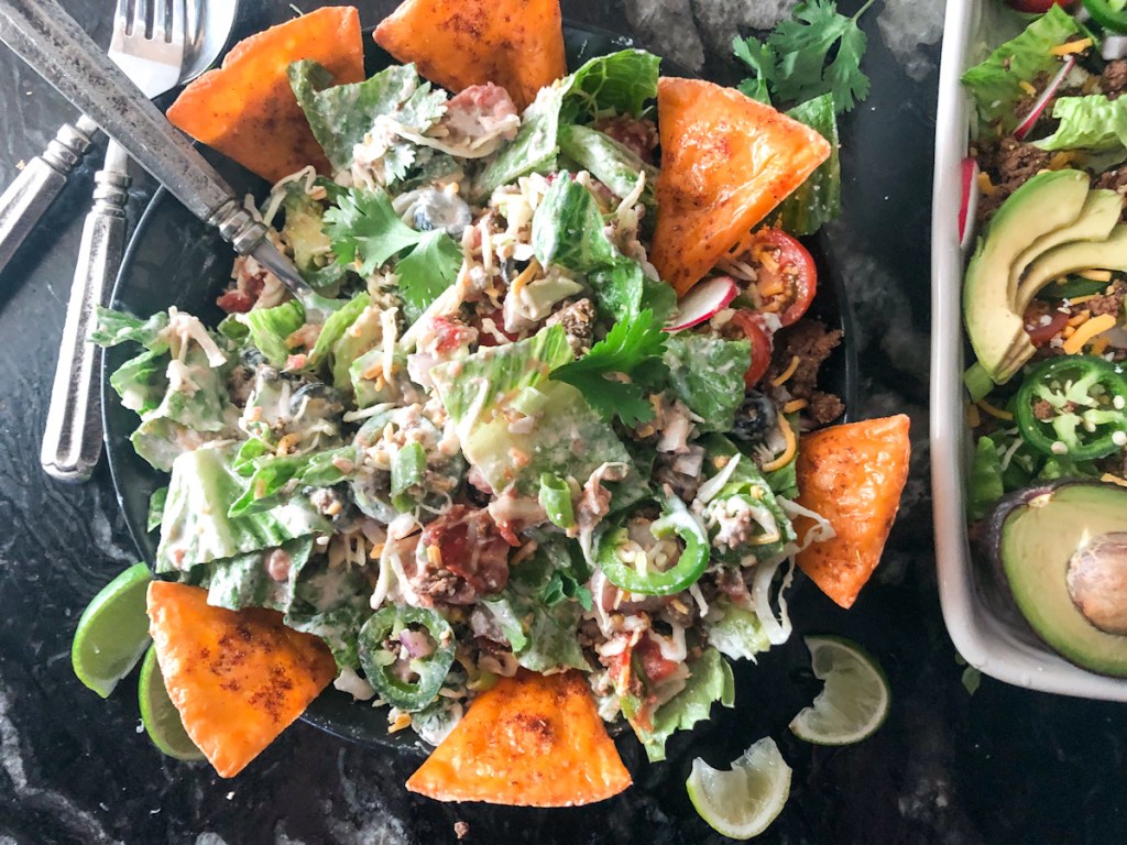 tossed keto salad