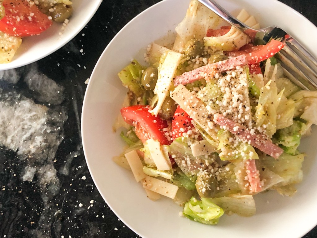 close up of Columbia 1905 salad