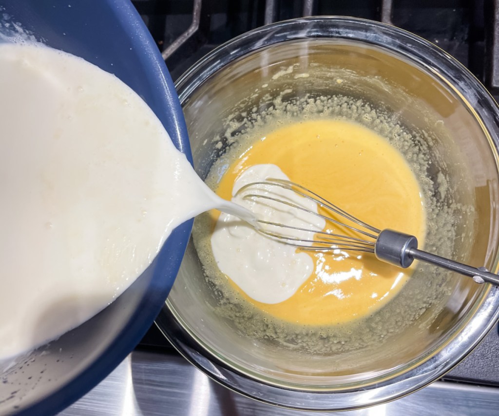 making custard