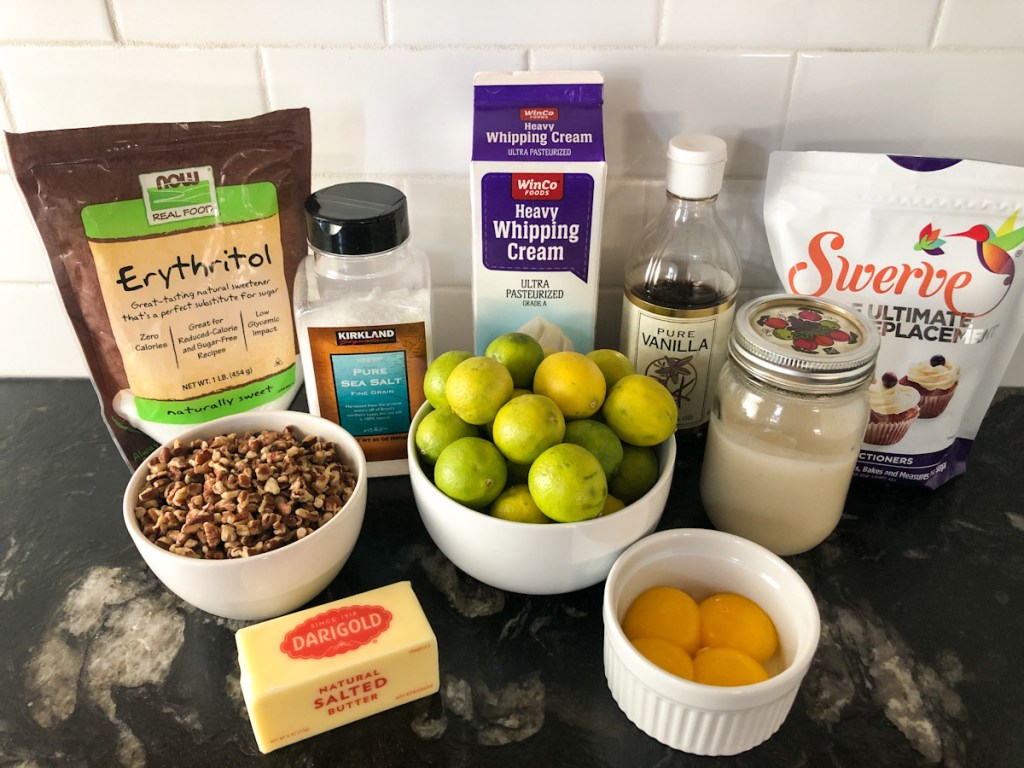 keto key lime pie ingredients