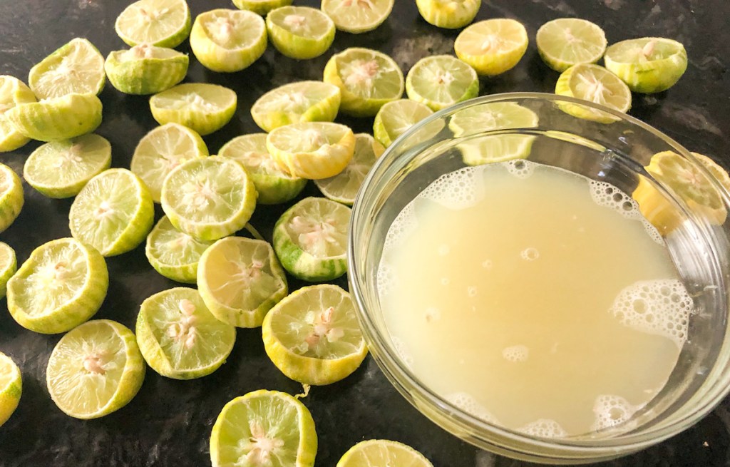 limes after juicing