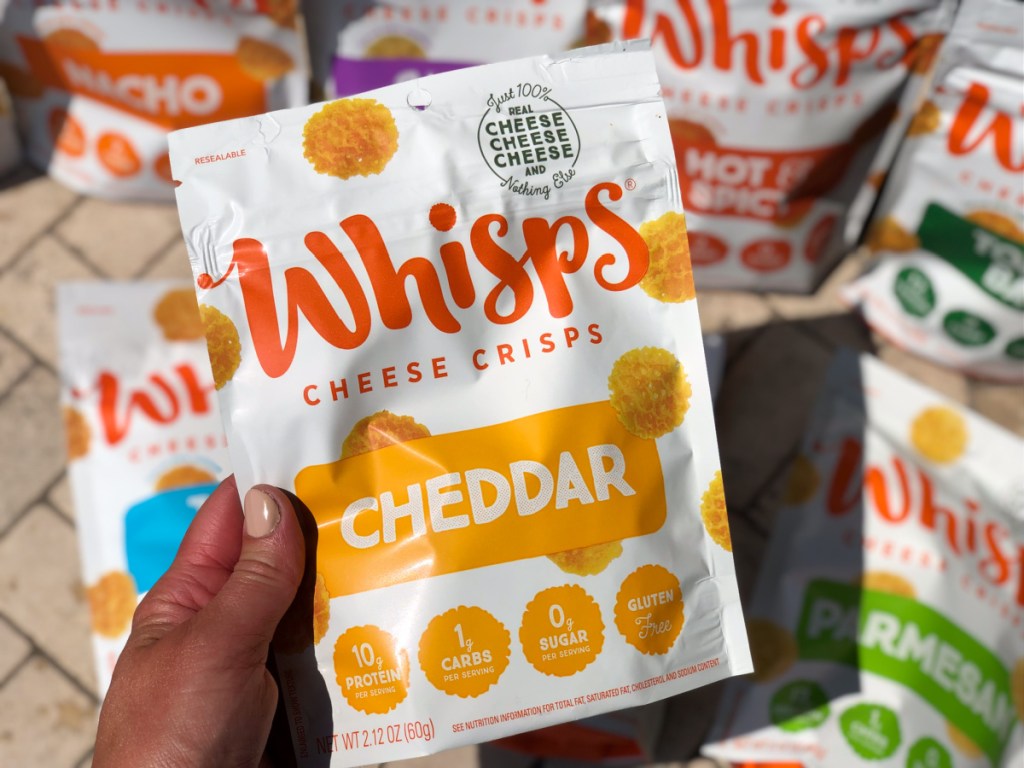 whisps cheese crisps cheddar