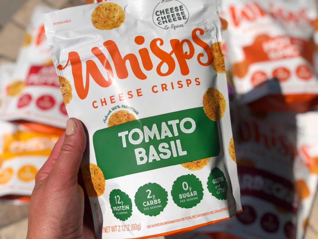 whisps cheese crisps tomato basil