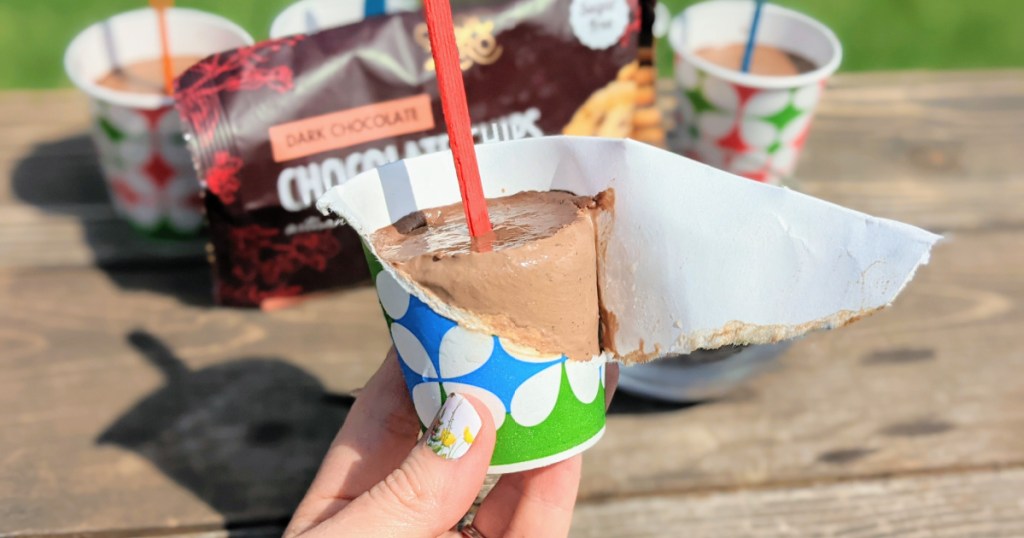 keto fudgesicle made in dixie cup