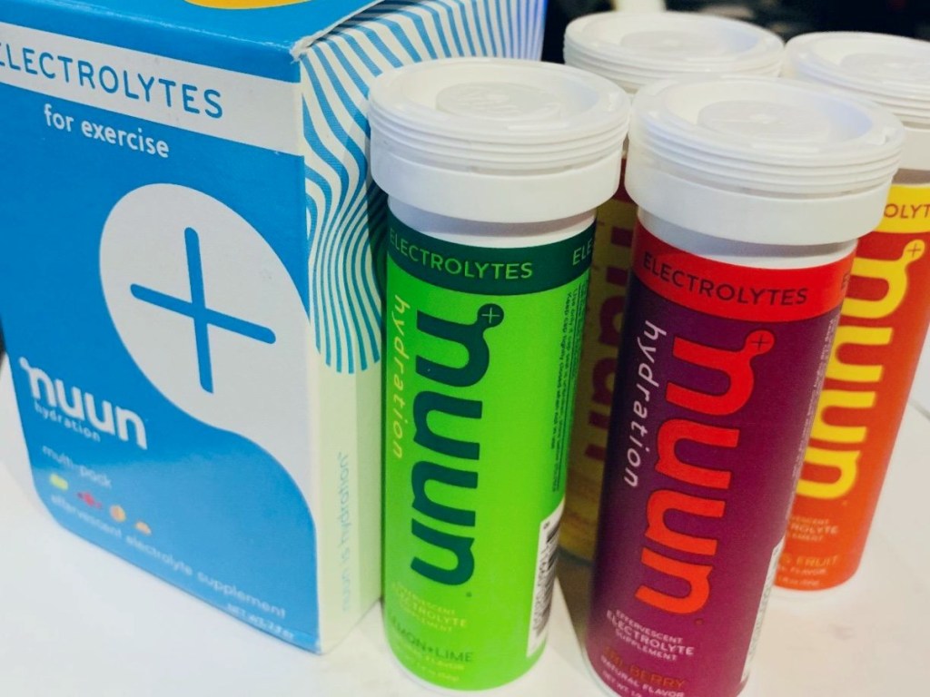 4 bottle of Nuun Electrolytes