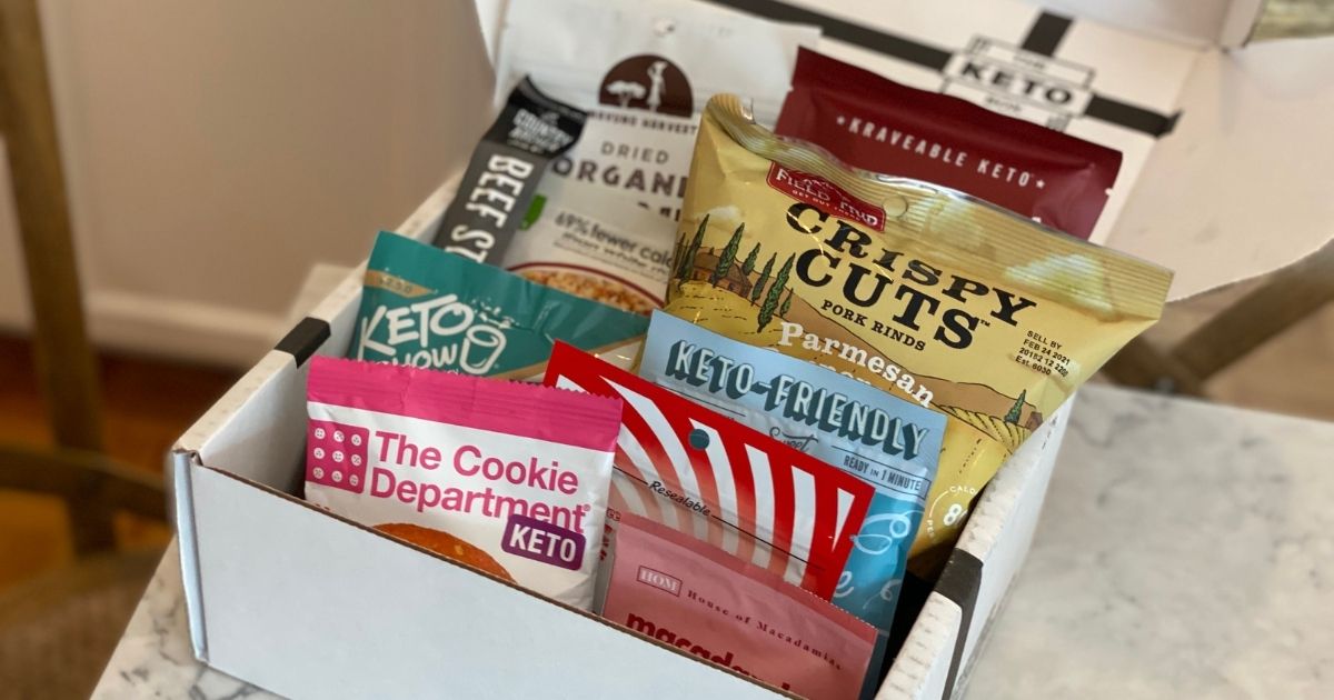 Keto snacks in box