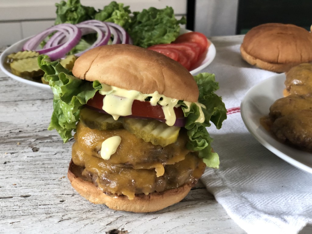 assembled smash burger recipe