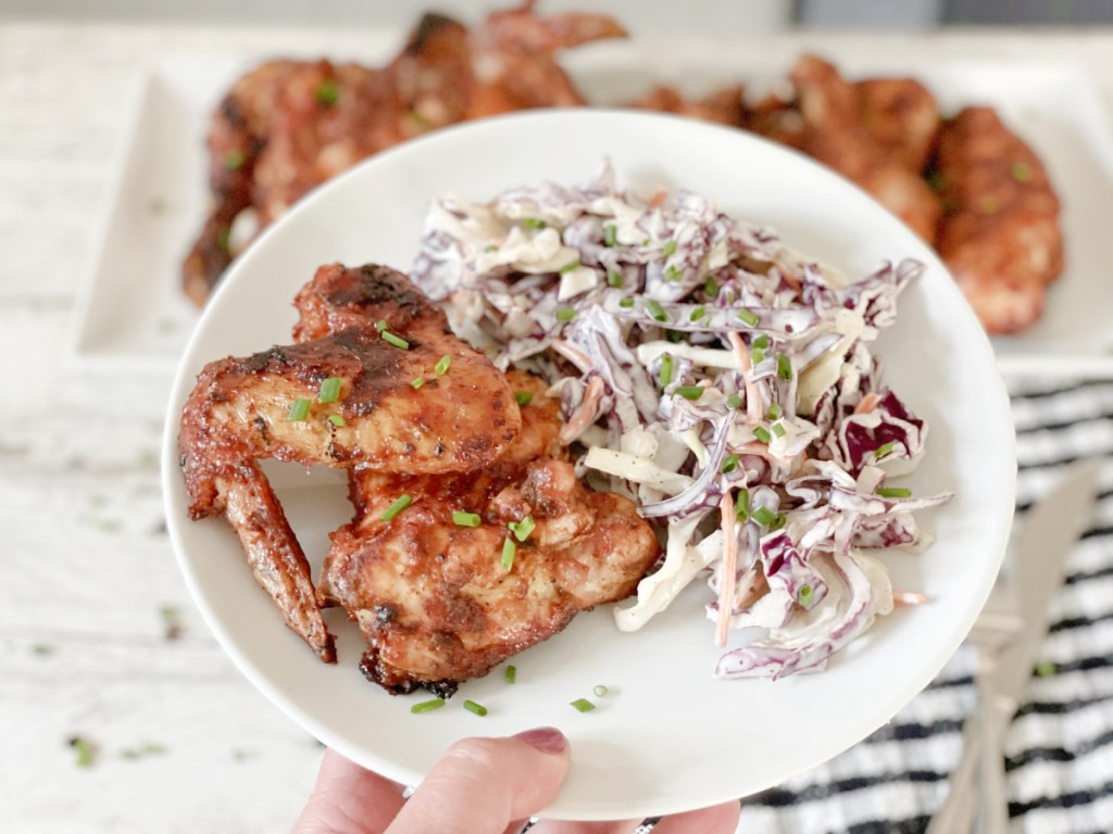 keto bbq chicken on a plate 