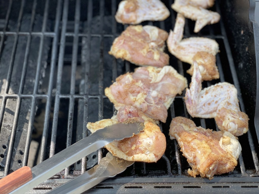 keto bbq chicken on the grill