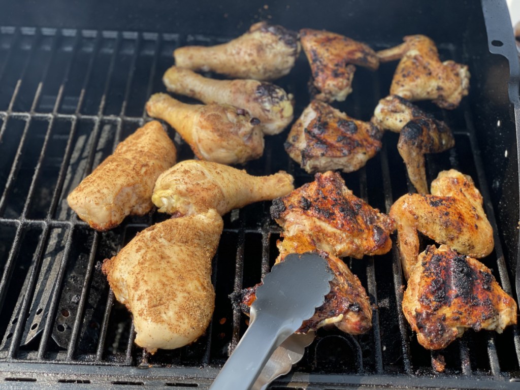 keto bbq chicken on the grill