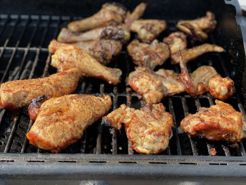 keto bbq chicken on the grill