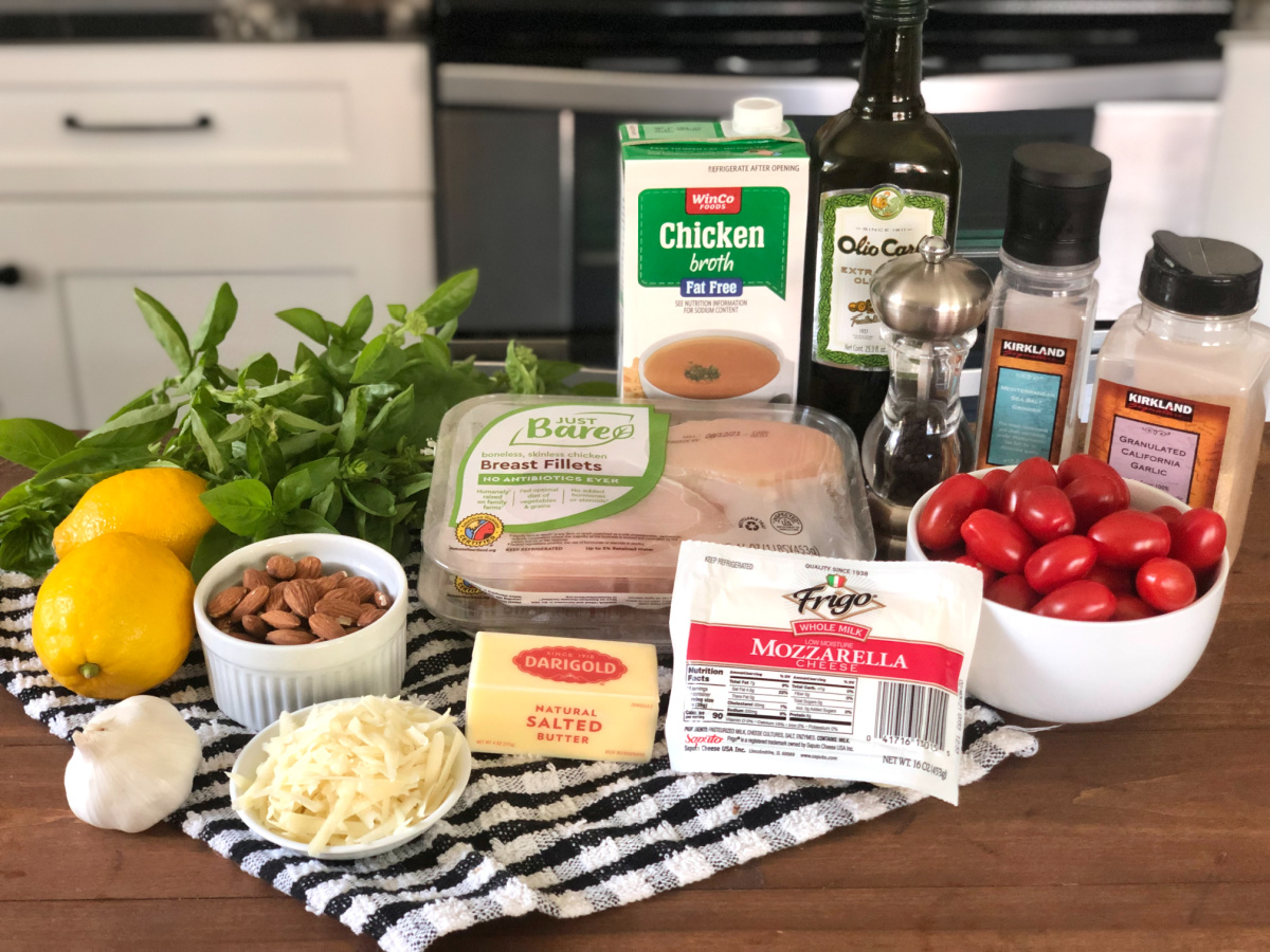 Grilled Chicken Margherita Olive Garden ingredients