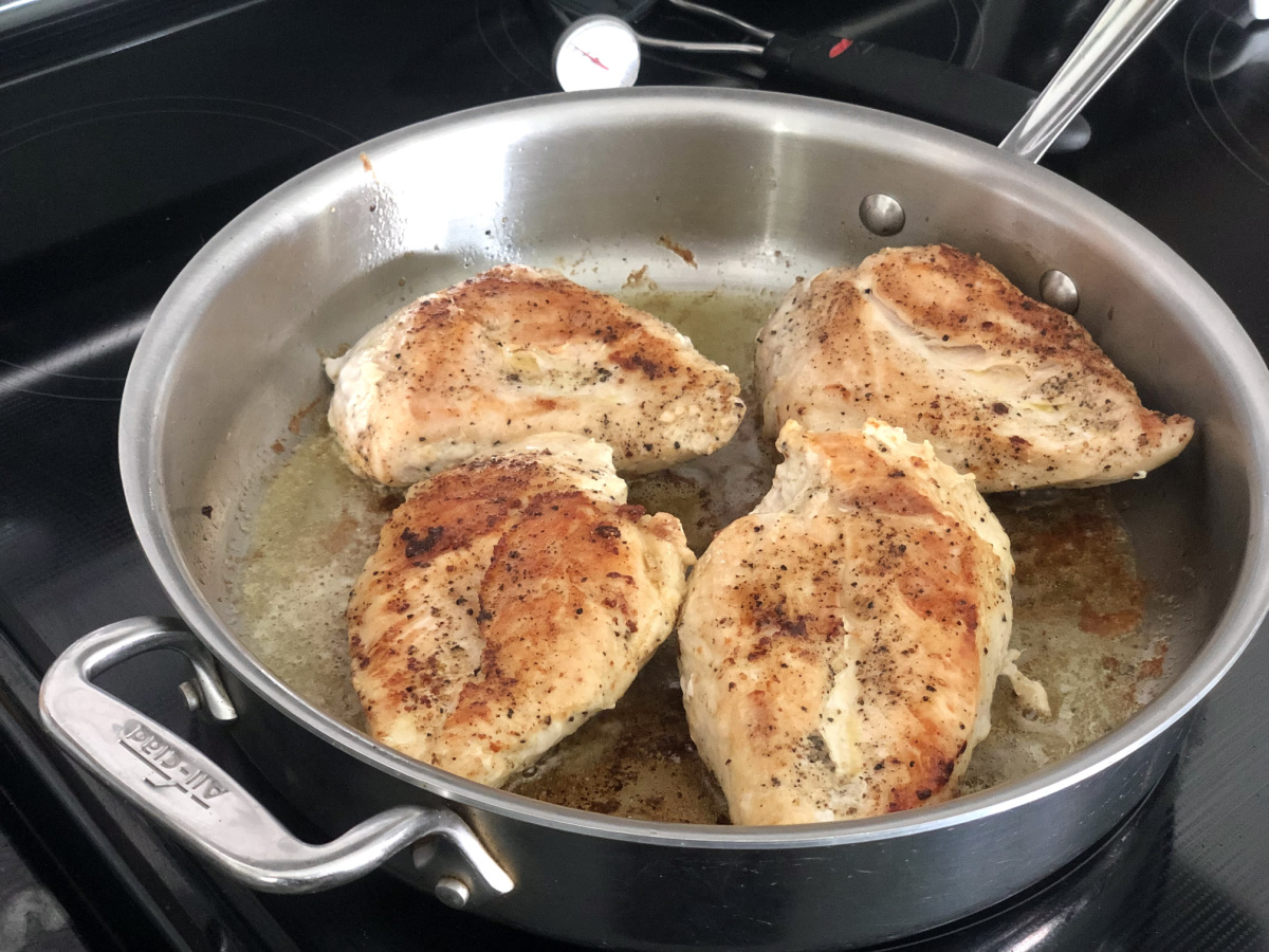 cooked chicken breasts 