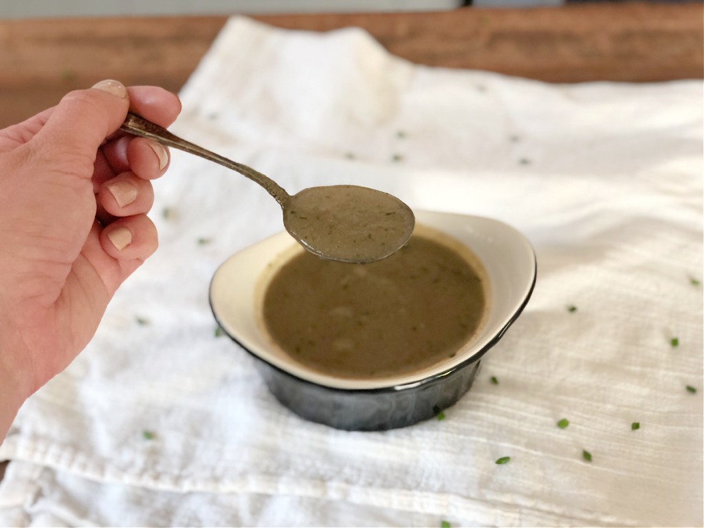 spoonful of keto gravy