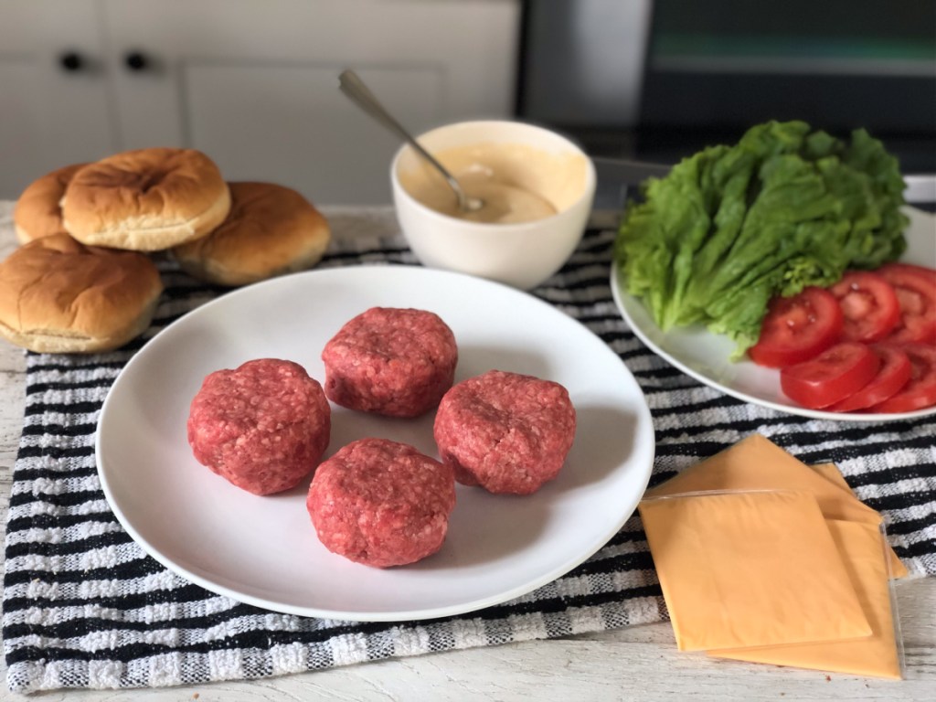 keto shake shack burger recipe burger pucks formed