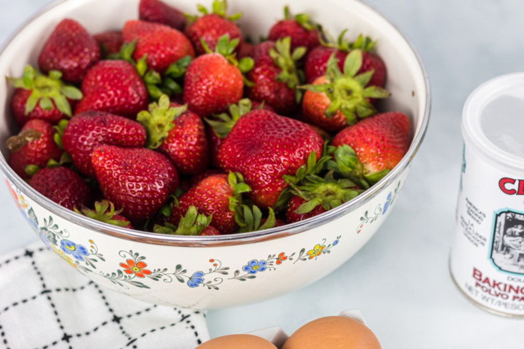 strawberries in a bowl