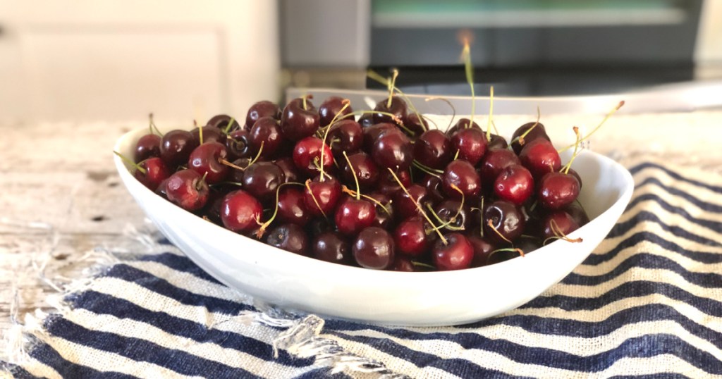 bowl of fresh cherries 