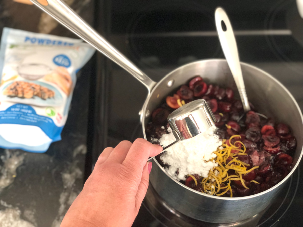 This Sugar-Free Cherry Pie Filling is Easy to Make & So Good | Hip2Keto