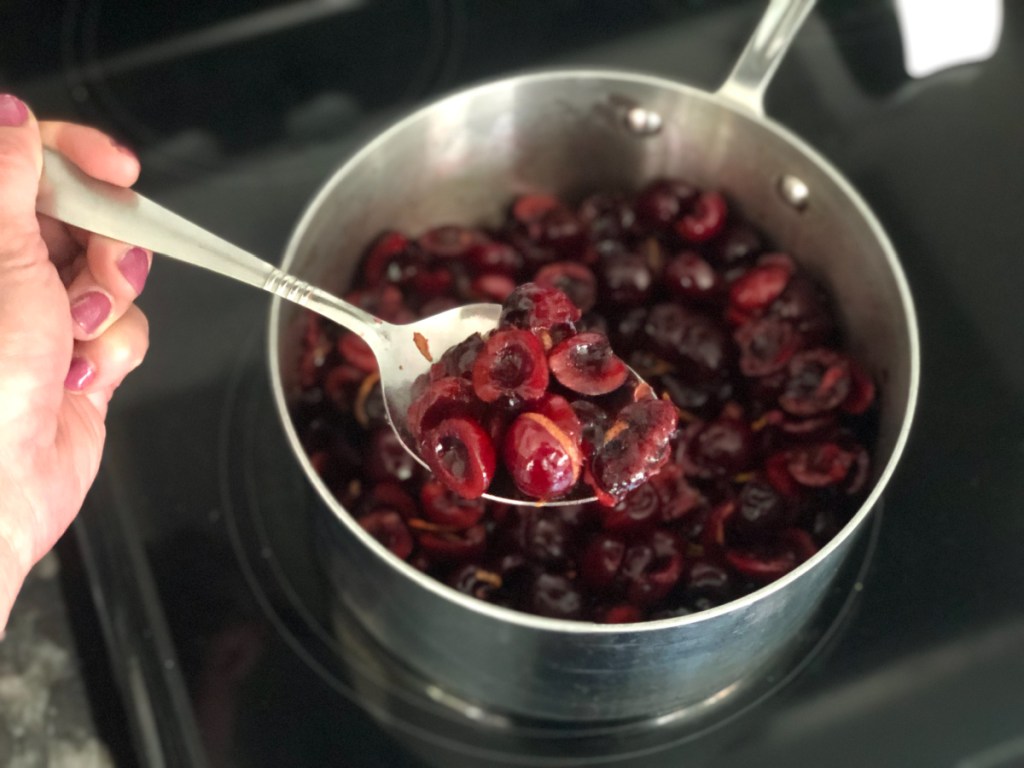 spoonful of sugar-free cherry pie filling