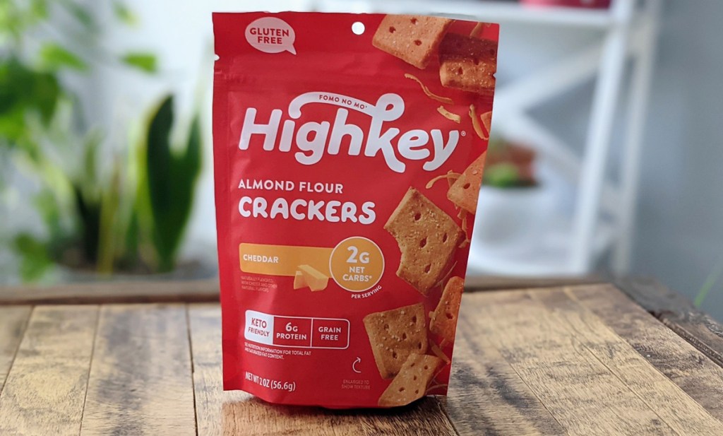 high key almond flour crackers